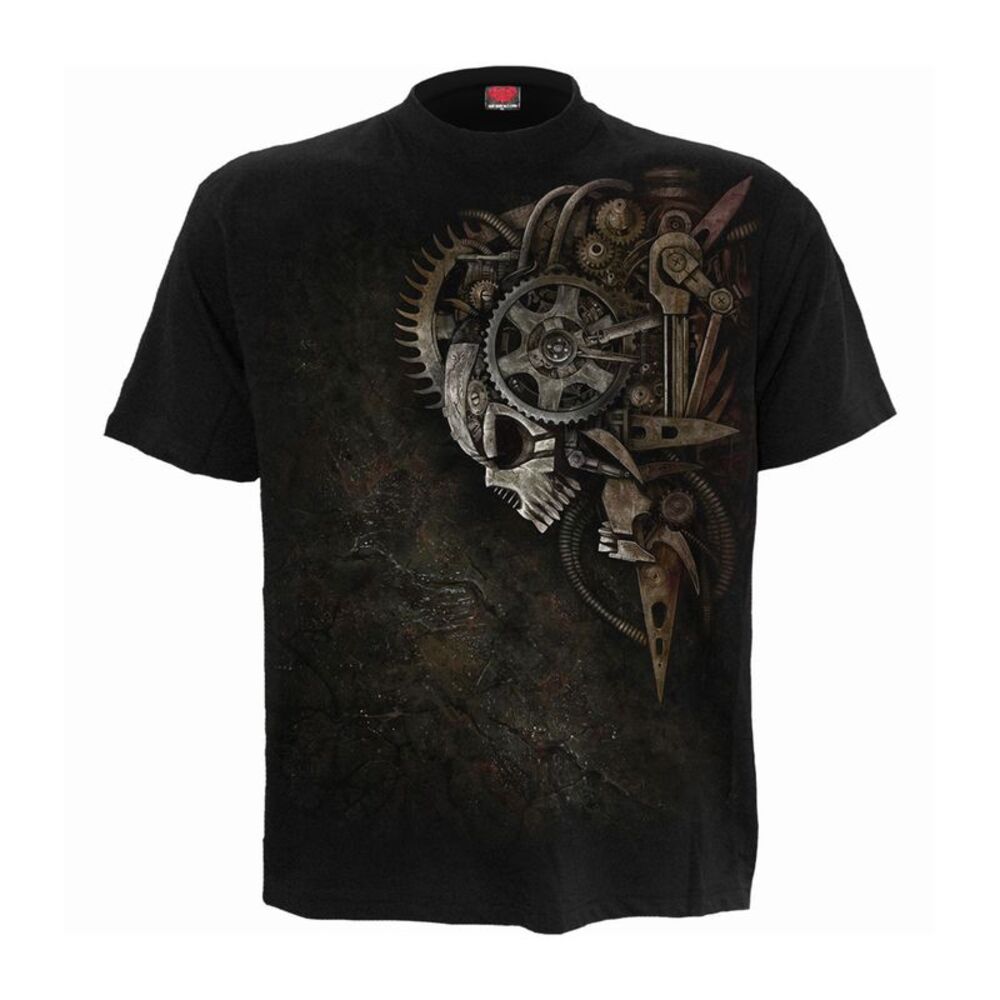 Spiral Direct Unisex Adult Diesel Punk Back Print T-Shirt / Black